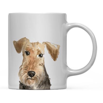 Welsh Terrier Up Close Ceramic Mug Image 1