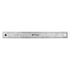 Westcott 12" Stainless Steel Office Ruler With Non Slip Cork Base, Pack of 3 Image 1