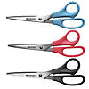 Westcott All Purpose Value Scissors, 8" Straight, Assorted Colors, Pack of 3 Image 1