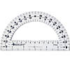 Westcott Protractor 6", 180 degree, Clear, Pack of 36 Image 1