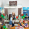 Western Watering Hole Cardboard Tabletop Hut with Frame Decorating Kit - 6 Pc. Image 1