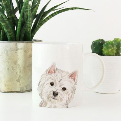 Westie Up Close Ceramic Mug Image 2