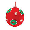 Whimsical Fabric  Ball Ornament (Set Of 12) 3"D Polyester Image 2