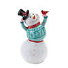 Whimsical Snowman Figurine (Set Of 2) 12.75"H, 14"H Resin Image 1