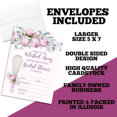 Whisked Away Bridal Shower Party Invitations Image 1