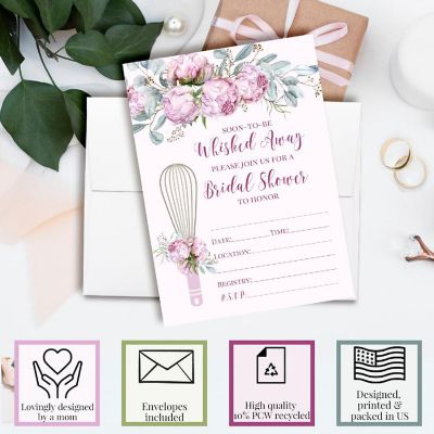 Whisked Away Bridal Shower Party Invitations Image 2