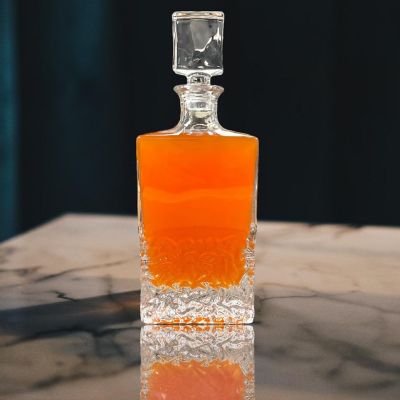 Whiskey Decanter - Rectangle - 800ML, Case of 6 Image 2
