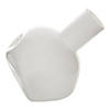 White Abstract Vase 5.25X6X6" Image 1