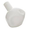 White Abstract Vase 5.25X6X6" Image 1