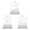 White Acrylic Wedding Sign Kit - 3 Pc. Image 1
