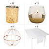 White & Gold Accent Centerpiece Kit for 6 Tables Image 1