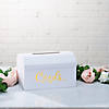 White &amp; Gold Card Box Image 1