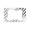 White & Silver Foil Label Sticker Roll - 100 Pc. Image 1