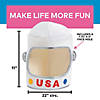 White Astronaut USA Polyester Helmet Image 2