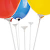 White Balloon Sticks with Cup - 144 Pc. Image 1