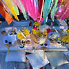 White Bamboo Paddle Hand Fans - 6 Pc. Image 2