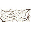 White Blossom Peel & Stick Decal with Embellishments Image 1