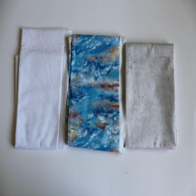 White/Blue Fabric Bundle,Last of the Best 2 Yds 20 inches Image 1