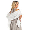 White Bridesmaid Shawl Wraps - 3 Pc. Image 1
