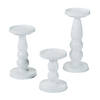 White Candle Holder Set - 3 Pc. Image 1