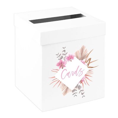 White Card Box Boho Wedding 10x10 Image 1