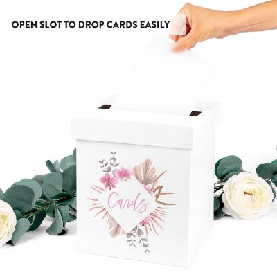 White Card Box Boho Wedding 10x10 Image 2