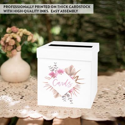 White Card Box Boho Wedding 10x10 Image 3