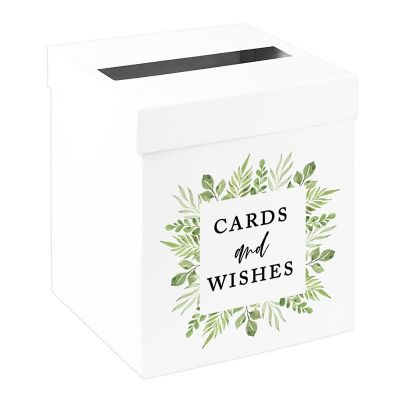 White Card Box Greenery Frame 10x10 Image 1