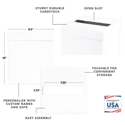 White Card Box Greenery Frame 10x10 Image 1