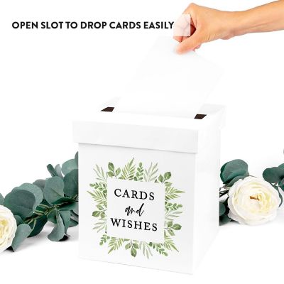 White Card Box Greenery Frame 10x10 Image 2