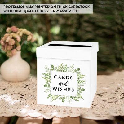 White Card Box Greenery Frame 10x10 Image 3
