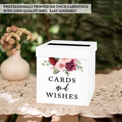 White Card Box Winter Florals 10x10 Image 3