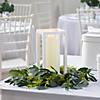 White Centerpiece Frame with Greenery & Candle Kit - Makes 1 Image 1