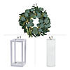 White Centerpiece Frame with Greenery & Candle Kit - Makes 1 Image 1