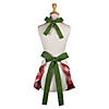 White Christmas Tree Ruffle Apron Image 1