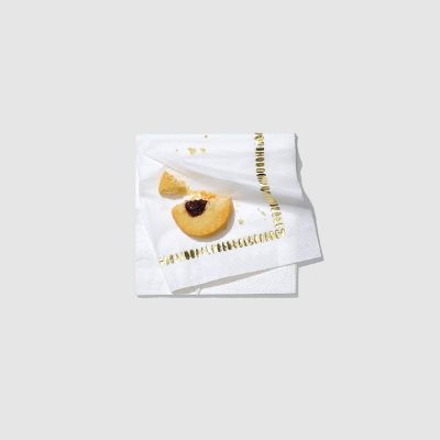 White Cocktail Napkins -25/Pack - 25 Pieces Image 1