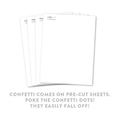 White Confetti 180-Pack Image 1