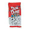 White Dum Dums<sup>&#174; </sup>Solid Color Lollipops - 75 Pc. Image 1