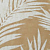 White Fern Print On Natural Round Jute Placemat (Set Of 6) Image 2