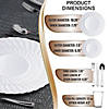 White Flair Plastic Dinnerware Value Set (36 Settings) Image 1
