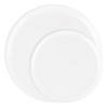 White Flat Round Disposable Plastic Dinnerware Value Set (120 Dinner Plates + 120 Salad Plates) Image 1