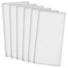 White Flat Woven Dishtowels Set Of 6 Image 1