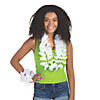 White Flower Plastic Leis - 12 Pc. Image 2