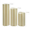 White Foldable Paper Circular Column Decoration Assortment Kit &amp;#8211; 3 Pc. Image 1
