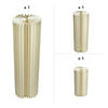 White Foldable Paper Circular Column Decoration Assortment Kit &amp;#8211; 3 Pc. Image 3