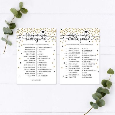 White Gold Celebrity Name Game, 20pk Image 1