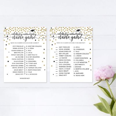 White Gold Celebrity Name Game, 20pk Image 3