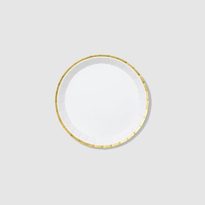 White Gold Classic Small Plates -10/Pack - 10 Pieces Image 1