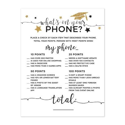 White Gold Phone Game, 20pk Image 1