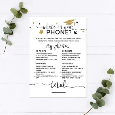 White Gold Phone Game, 20pk Image 1